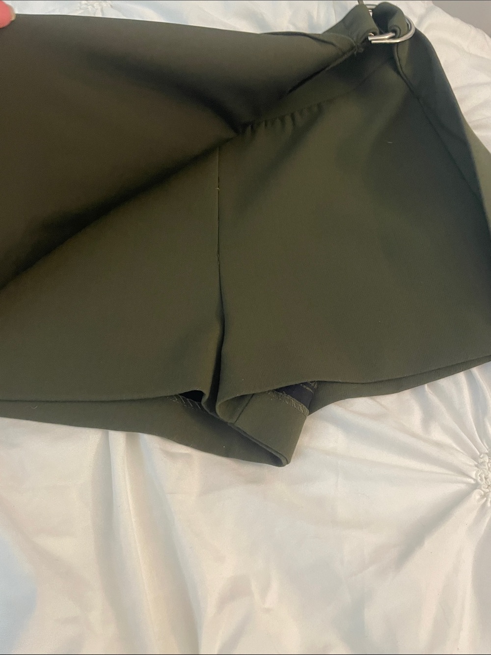 Zara Olive Green Cargo Skort with D-Ring Waist - Picture 4 of 7